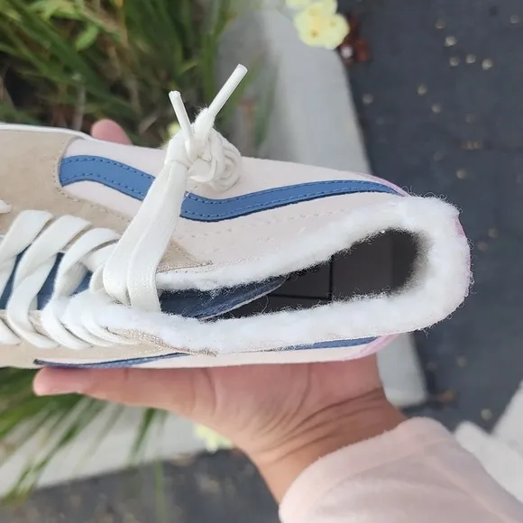 Vans Women's Platform Shoes - Pink, Blue, Tan