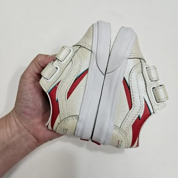 Vans X David Bowie Old Skool Kids Shoes Toddler Size 4.5 Aladdin Sane RETRO EUC