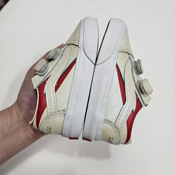 Vans X David Bowie Old Skool Kids Shoes Toddler Size 4.5 Aladdin Sane RETRO EUC