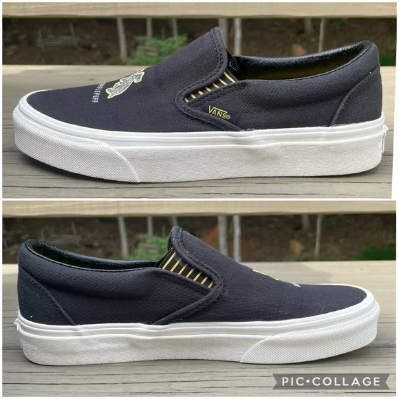 Vans x Harry Potter Hufflepuff Classic Slip On Shoes size 7