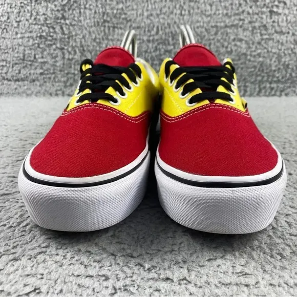Vans era platform Shoe Tri Block Green Red Yellow Unisex Sneaker Women 9 Men 7.5