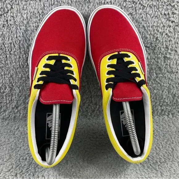 Vans era platform Shoe Tri Block Green Red Yellow Unisex Sneaker Women 9 Men 7.5