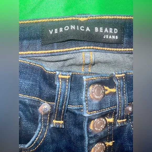 Veronica Beard Debbie 10” Women's Dark Blue High-Waisted Skinny Jeans size 24