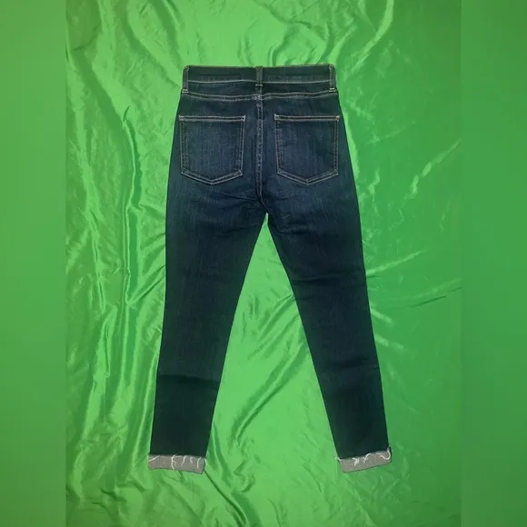 Veronica Beard Debbie 10” Women's Dark Blue High-Waisted Skinny Jeans size 24