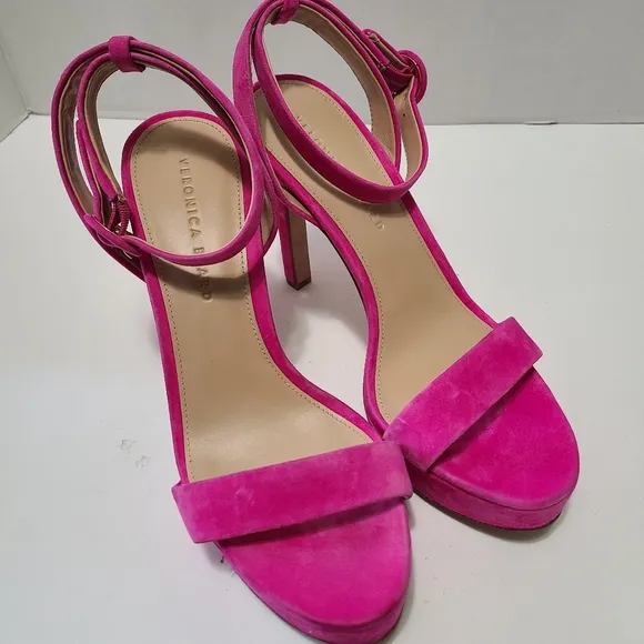 Veronica Beard Fuchsia‎ Darcelle Women's Platform Sandals Size 8.5
