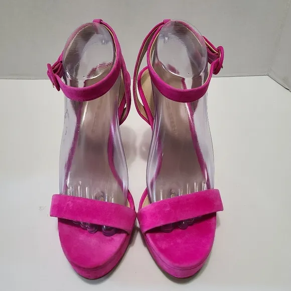 Veronica Beard Fuchsia‎ Darcelle Women's Platform Sandals Size 8.5