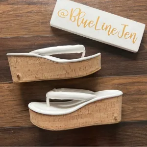 Veronica Beard Geno Cork Platform Sandals NWOT