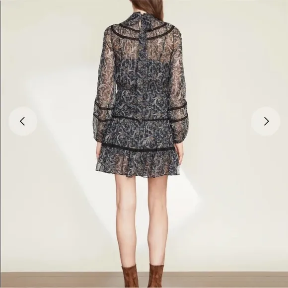 Veronica Beard Rahla Paisley Print Mini Dress sz 10