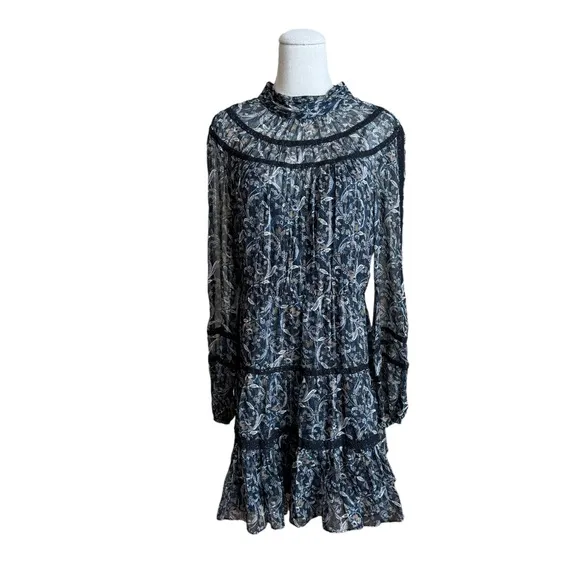Veronica Beard Rahla Paisley Print Mini Dress sz 10