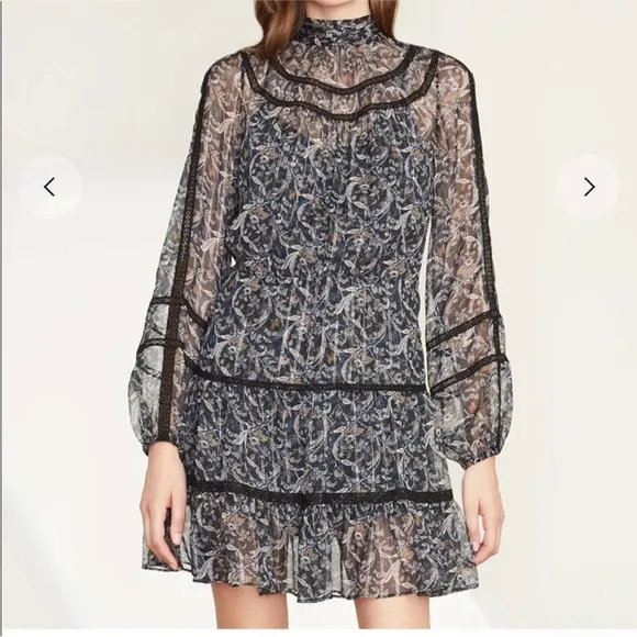 Veronica Beard Rahla Paisley Print Mini Dress sz 10
