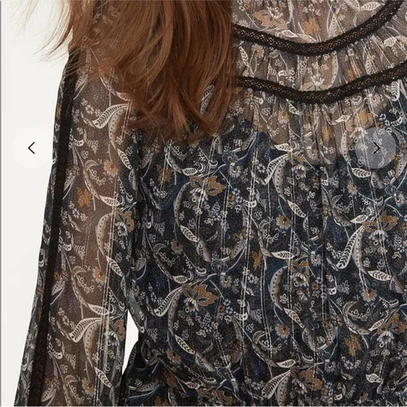 Veronica Beard Rahla Paisley Print Mini Dress sz 10
