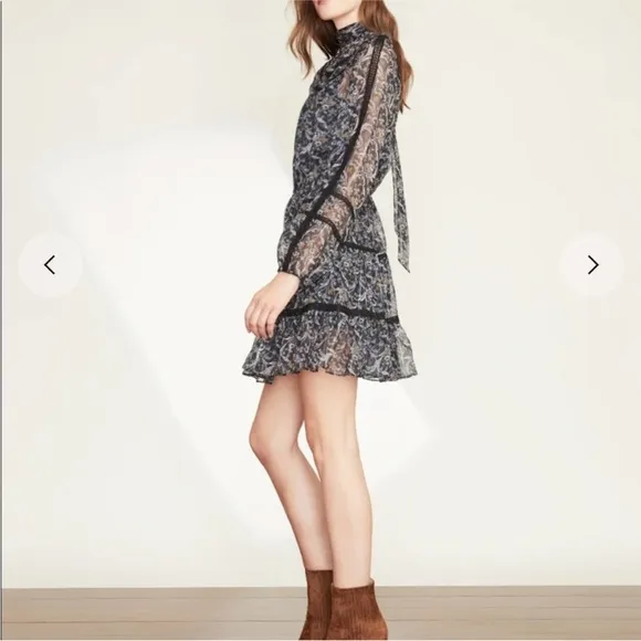 Veronica Beard Rahla Paisley Print Mini Dress sz 10