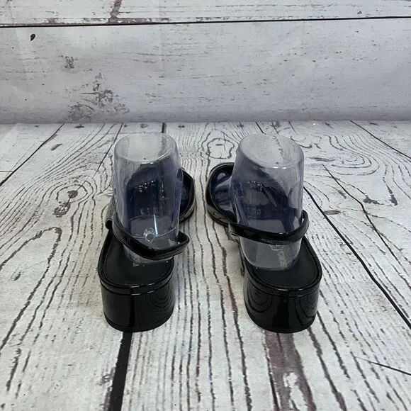 Veronica Beard Shoes Womens 10.5‎ Black Cecile Sling Back Patent Leather