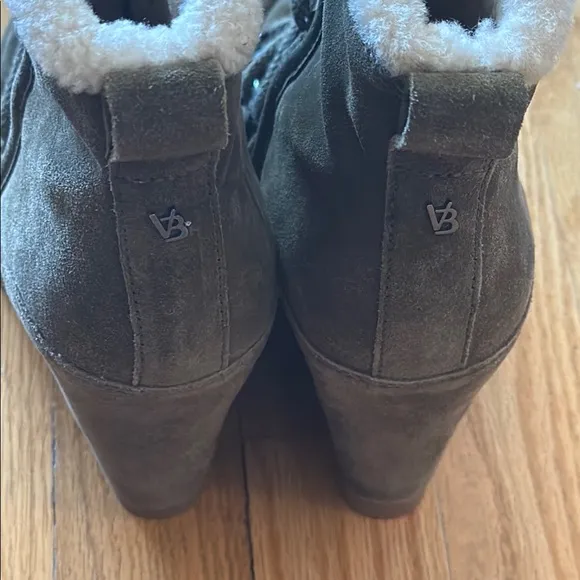 Veronica Beard sz 6 Bruna Bootie Green Suede wedge lace up ankle boot NWOT new