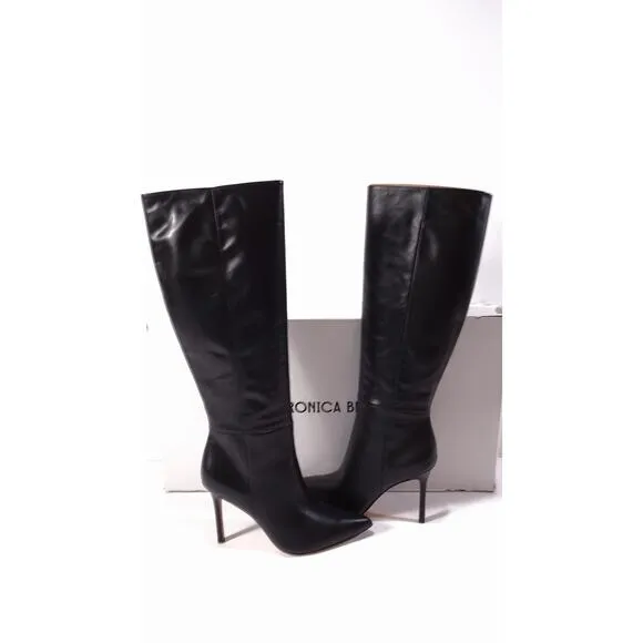 Veronica Beard Women's Lisa Pointed Toe High Heel Boots Black NIB 698 Sz 7.5