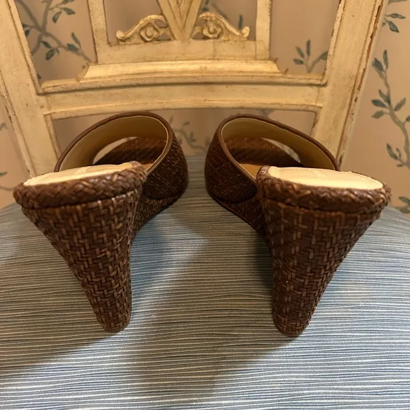 Veronica Beard Woven Platform Wedge Sandal