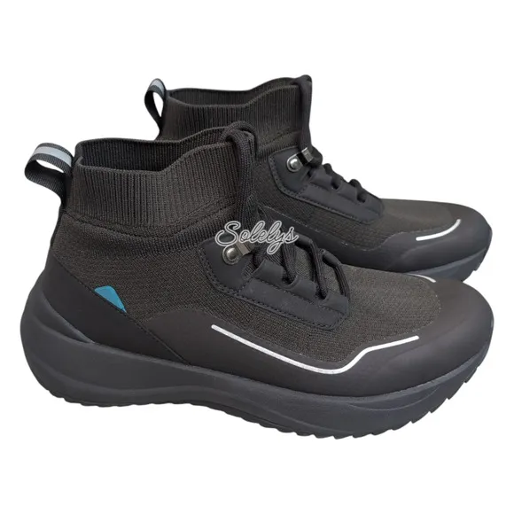 Vessi Stormburst Space Black High Top Knit Waterproof Sneaker Boot Womens 9