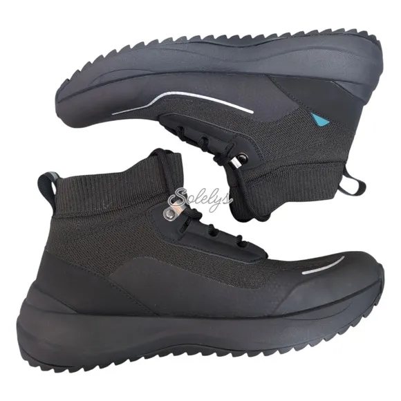 Vessi Stormburst Space Black High Top Knit Waterproof Sneaker Boot Womens 9