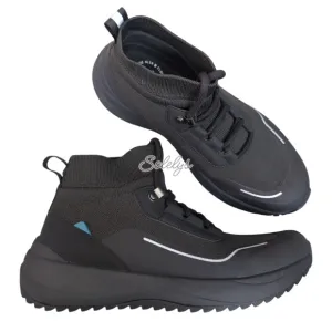 Vessi Stormburst Space Black High Top Knit Waterproof Sneaker Boot Womens 9