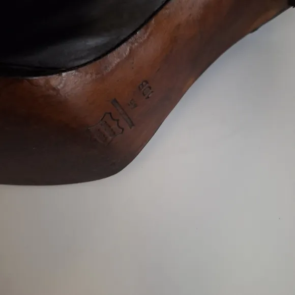 Via Spiga Vintage Leather Lace-Up Granny Boots