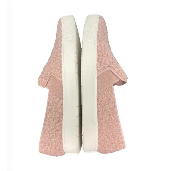 Vince Blair Blush Pink Faux Shearling Slip-On Sneaker Comfort Shoes US8 EU38