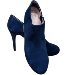 Vince Camuto Blue Elvin Platform Suede Heels Size 8.5