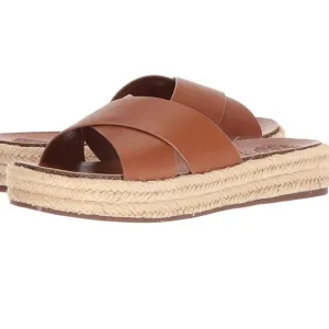 Vince Camuto Carran Slip On Platform Espadrille Leather Sandals 10M Revolve Boho