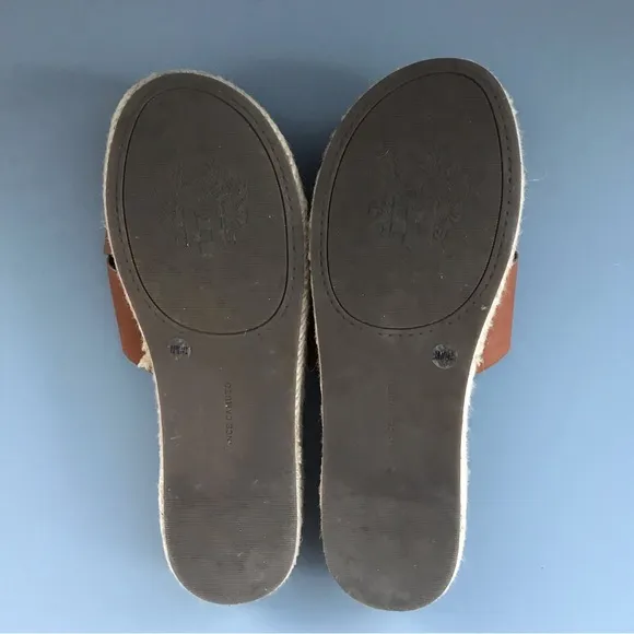 Vince Camuto Carran Slip On Platform Espadrille Leather Sandals 10M Revolve Boho
