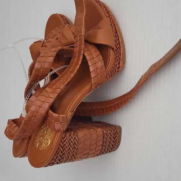 Vince Camuto Fancey Woven Platform Dress Sandals SZ 7.5