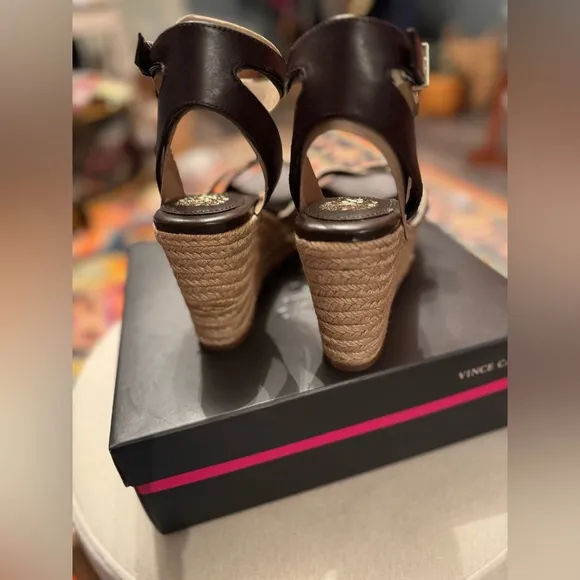 Vince Camuto Leather Platform Sandals