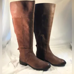 Vince Camuto Patamina Women’s Brown Soft Leather Knee High Chic Riding Boots