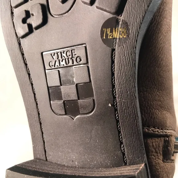 Vince Camuto Patamina Women’s Brown Soft Leather Knee High Chic Riding Boots