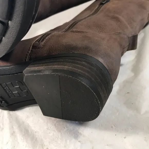 Vince Camuto Patamina Women’s Brown Soft Leather Knee High Chic Riding Boots