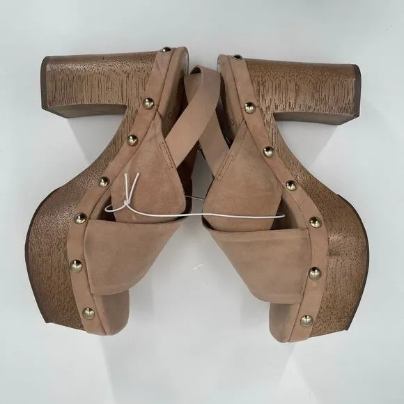 Vince Camuto Sandals Size 6.5 Jenevya Platform Criss Cross Suede Leather Boho