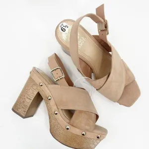 Vince Camuto Sandals Size 6.5 Jenevya Platform Criss Cross Suede Leather Boho