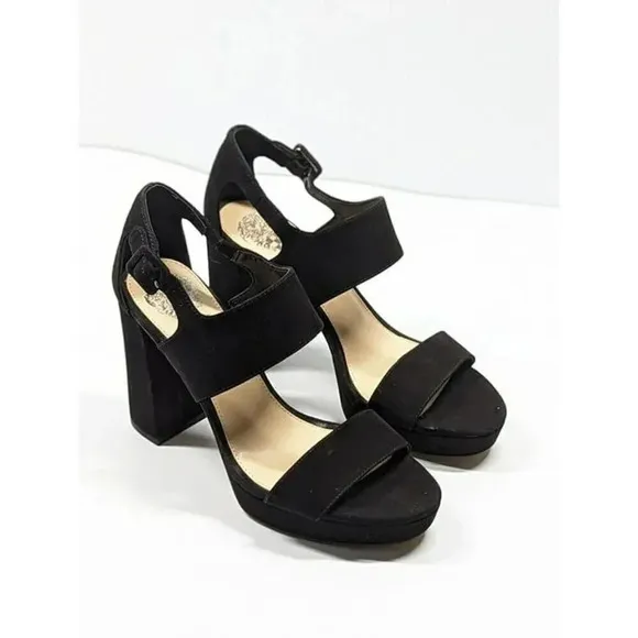 Vince Camuto Women's Jayvid Platform Dress Sandals Black Size 7 M (MSRP $139)