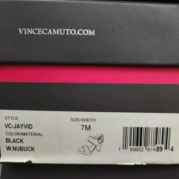 Vince Camuto Women's Jayvid Platform Dress Sandals Black Size 7 M (MSRP $139)