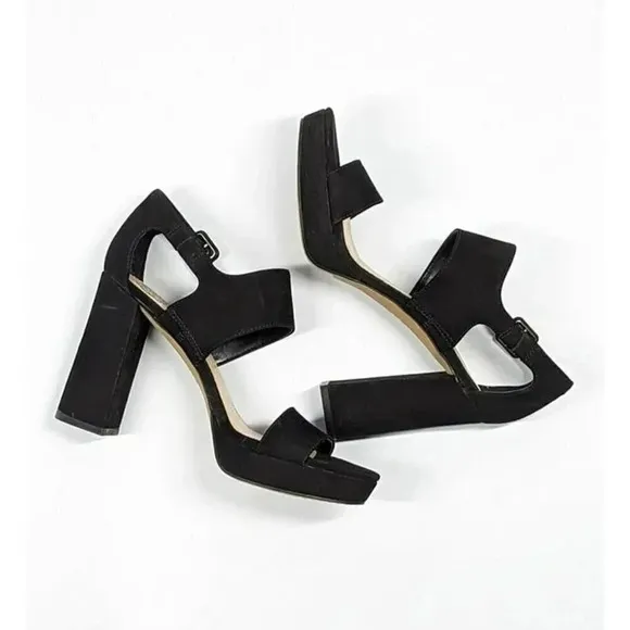 Vince Camuto Women's Jayvid Platform Dress Sandals Black Size 7 M (MSRP $139)