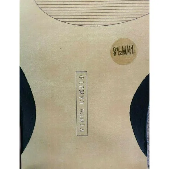 Vince Camuto Womens Pralate Bootie Tuscan Taupe Suede Womens Size 9.5