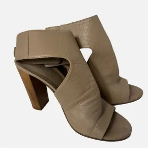 Vince. Women’s Shoes 8.5M Bootie Sandals Open Toe Wood Heel Italy Strappy Boho