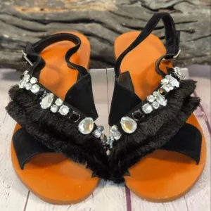 Vince Camuto Ampella Embellished Fringe Sandals