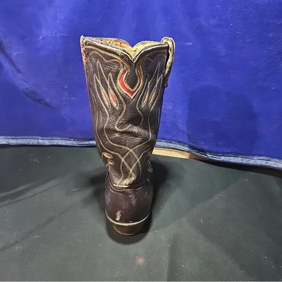 Vintage 1950s ACME Shorty Cowboy Boots Eagle Thunderbird Western Flaming Pheonix