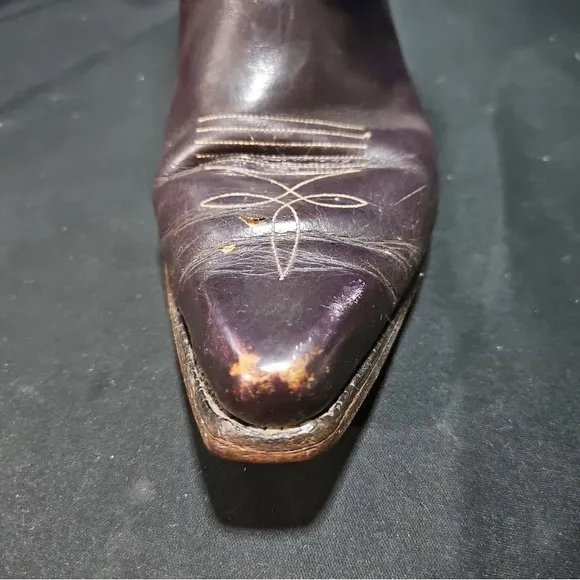Vintage 1950s ACME Shorty Cowboy Boots Eagle Thunderbird Western Flaming Pheonix