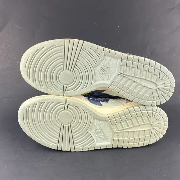 Vintage 2007 Nike Dunk Low Twilight Blue Retro Shoes 309601-143 6y