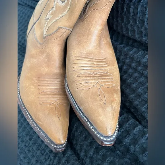 Vintage ‘80s Panhandle Slim tan western boots / women’s 6B