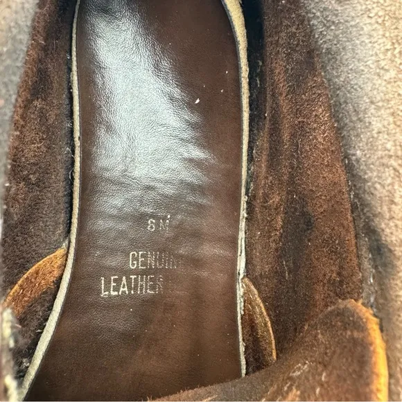 Vintage 90s Eastland Leather Boots Brown Lace Up Moc Chukka Boots | Size 8