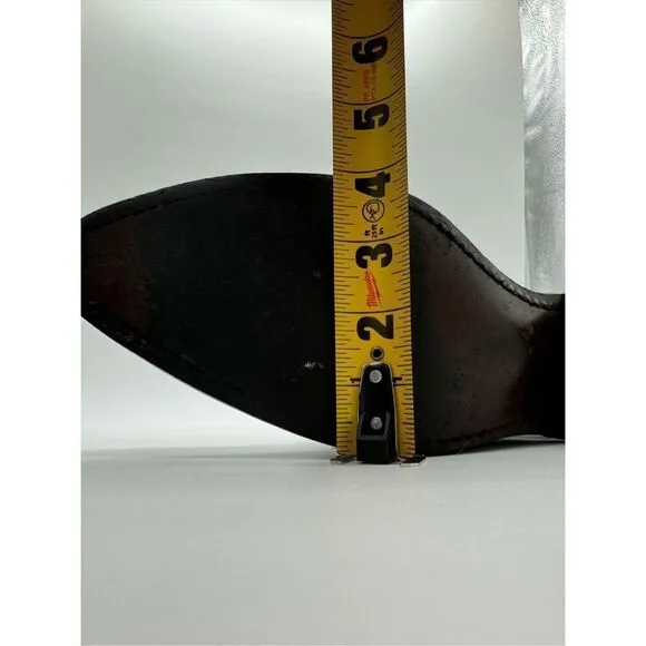 Vintage Acme 2 Tone Lizard Toe Black Cowboy Western Boots 9.5D
