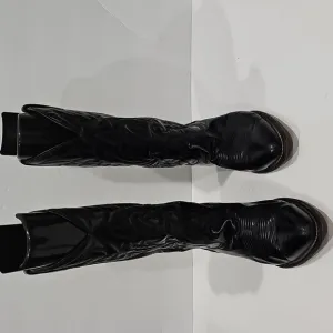 Vintage ACME Leather Cowboy Black Boots Men's 10 D