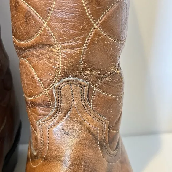 Vintage Acme Vulcan Western Cowboy Work Boots Men's 10.5EW Ranch Farm Horse 4689