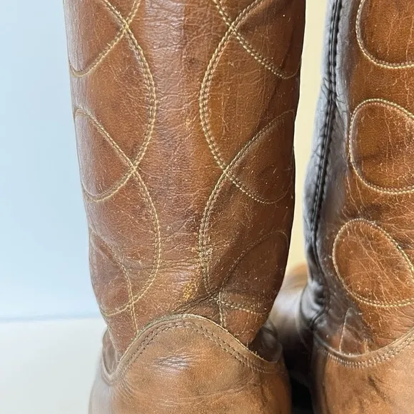 Vintage Acme Vulcan Western Cowboy Work Boots Men's 10.5EW Ranch Farm Horse 4689